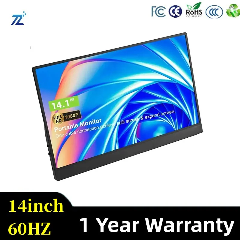 

Ноутбук с двойным жк-экраном, несколько мониторов, Портативный Дисплей 1920*1200 Tft 60 Гц, емкостный сенсорный экран Hd-mi-совместимый