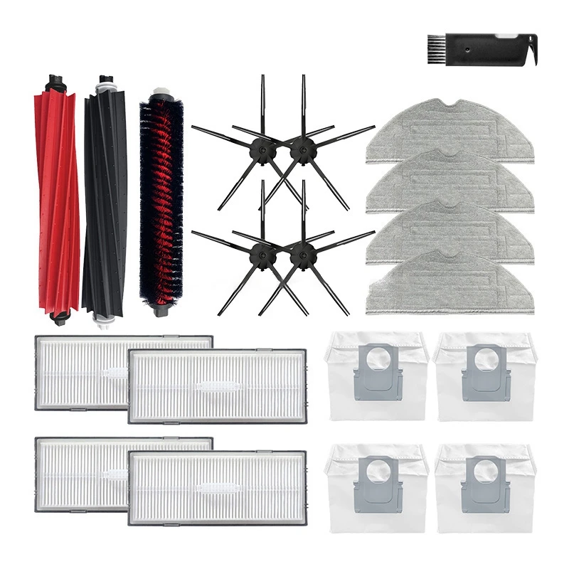 

Запчасти для пылесоса, основная и боковая щетка, Швабра, аксессуары, фильтр НЕРА, вращающаяся щетка для Roborock S8 PLUS, S8 +, S8 Pro Ultra, G20