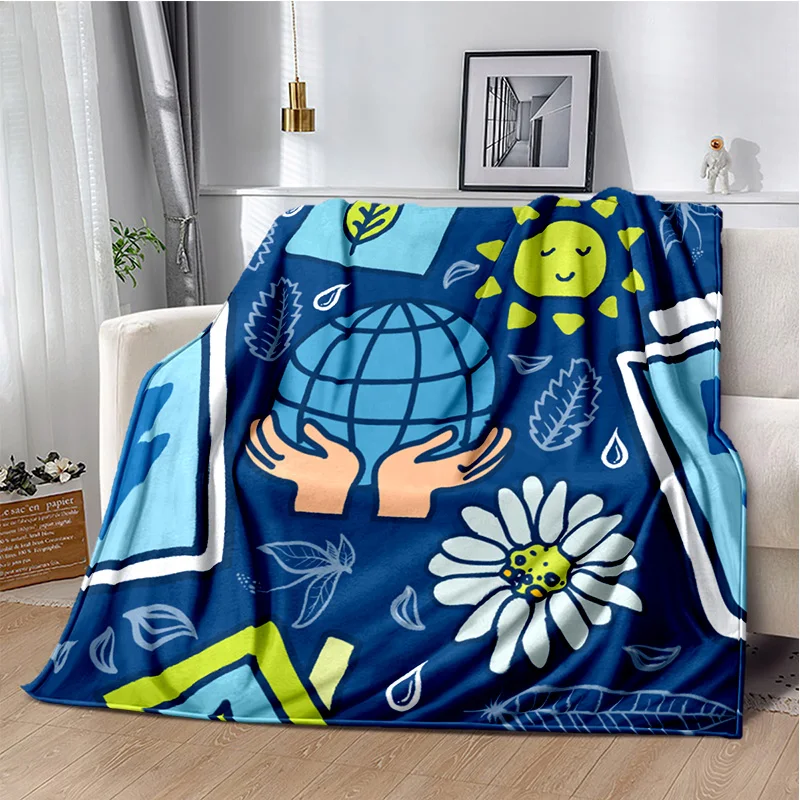 

Cartoon Anime Pattern Manta Sofa Bed Cover Soft Blanket Plaid Soft Warm Flannel Throw Noon Break Blankets Fans Gif