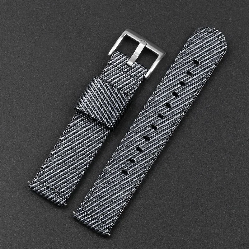 Adjustable Nylon Strap with Stainless Steel Buckle - Quick Release Universal Bracelet