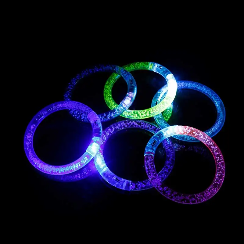 10PCS Glow Sticks Bracelets Flash Colorful LED Party Luminous Bracelet for  Halloween Christmas Wedding Birthday Party Supplies