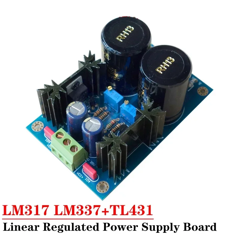 

LM317 LM337+TL431 High-precision Linear Voltage Stabilized Power Supply Board AC6V-AC25V for Diy Audio Amplifier