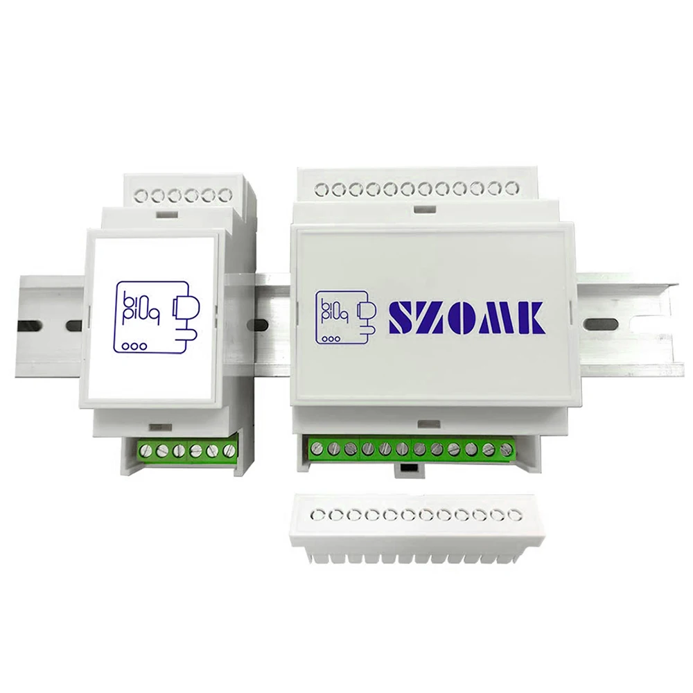 Electrical Junction Box Electrical Distribution Box Electronic Enclosure Case 1Pcs DIN Rail PLC Plastic 150x90x58mm/70x80x58mm