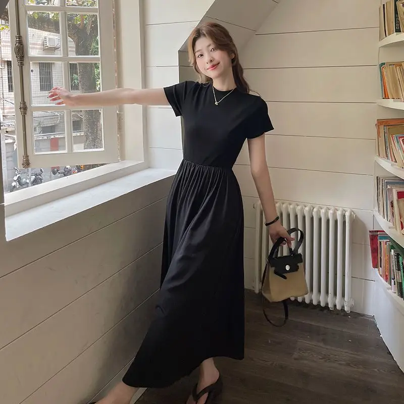◆ワンピース ブラック シャツスカート オータムデザイン 韓国 ◇ワンピース ブラック シャツスカート オータムデザイン 韓国