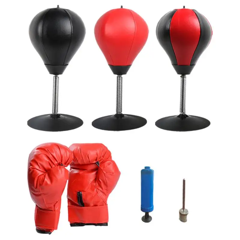 Tabletop Punching Bag With Suction Cup & Stand Boxing Speed Ball Boxing Equipment For Adults Children Funpunch Rage Bag