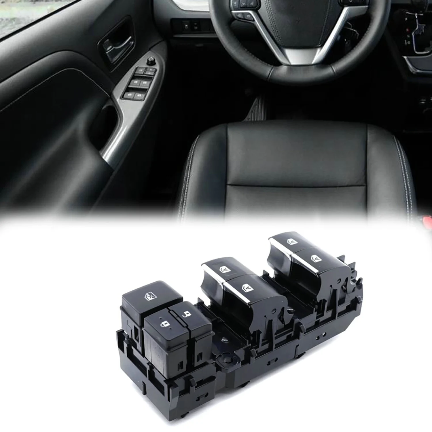 

Переключатель главного окна левого питания, подходит для 84040-08010, новинка для 2015-2020 Toyota Sienna, аксессуары для салона автомобиля, запасные части, 1 шт.