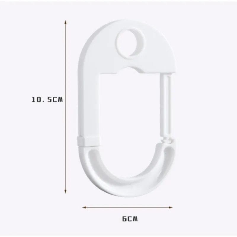 2PCS Deskside Book Bag Hooks Students' Special Coat, Hat and Bag Hooks Locking S-shaped Hooks Key Hanger 5