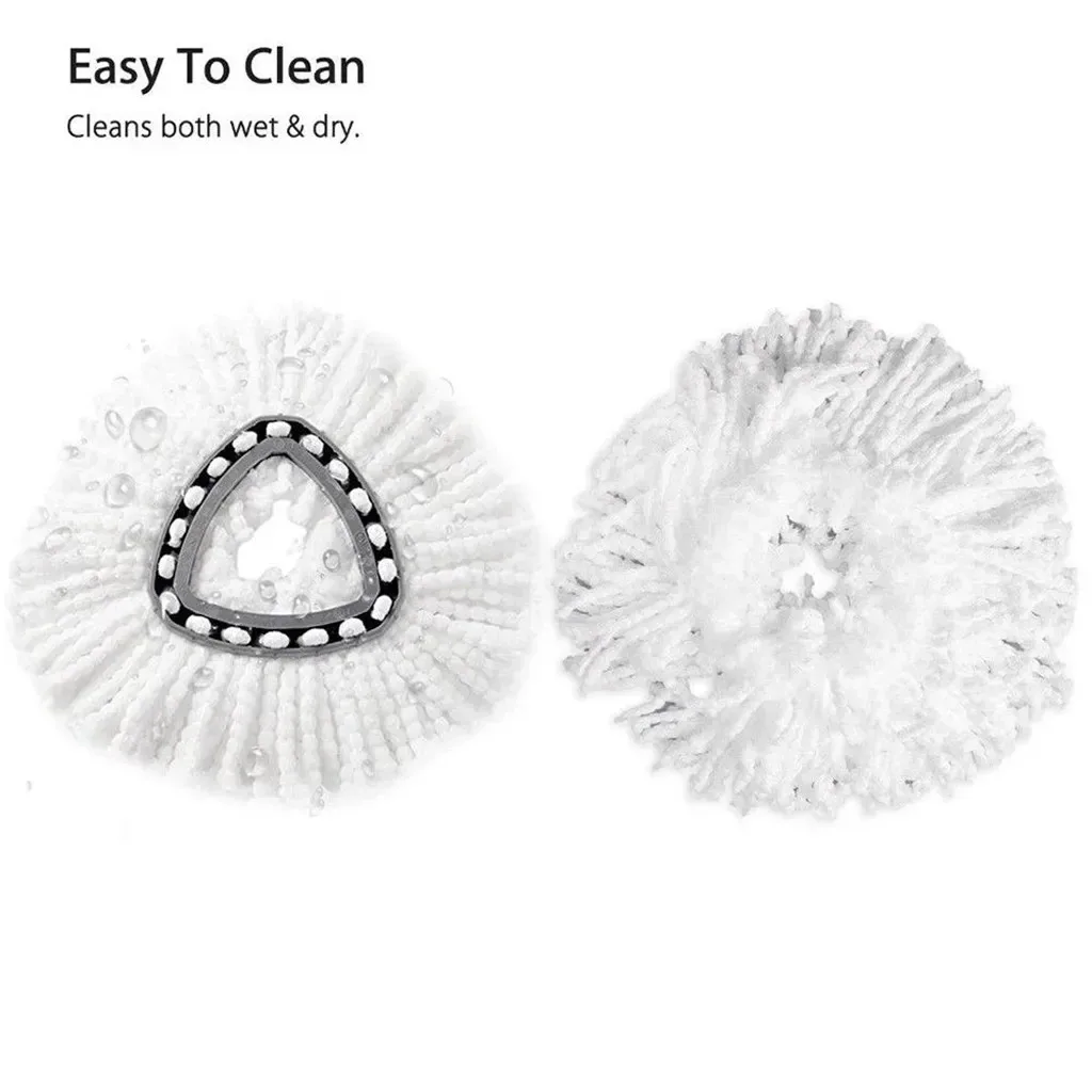 Premium 360 Rotating Microfiber Mop Head Replacement for Efficient Floor Cleaning