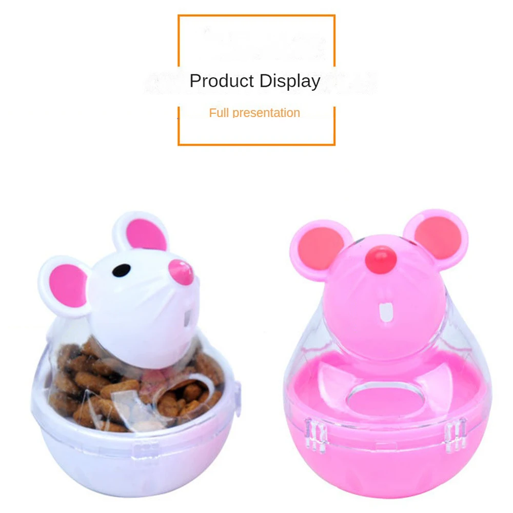 Title 6, Cat Food Toys Automatic Feeder Cat Mice Food Tu...