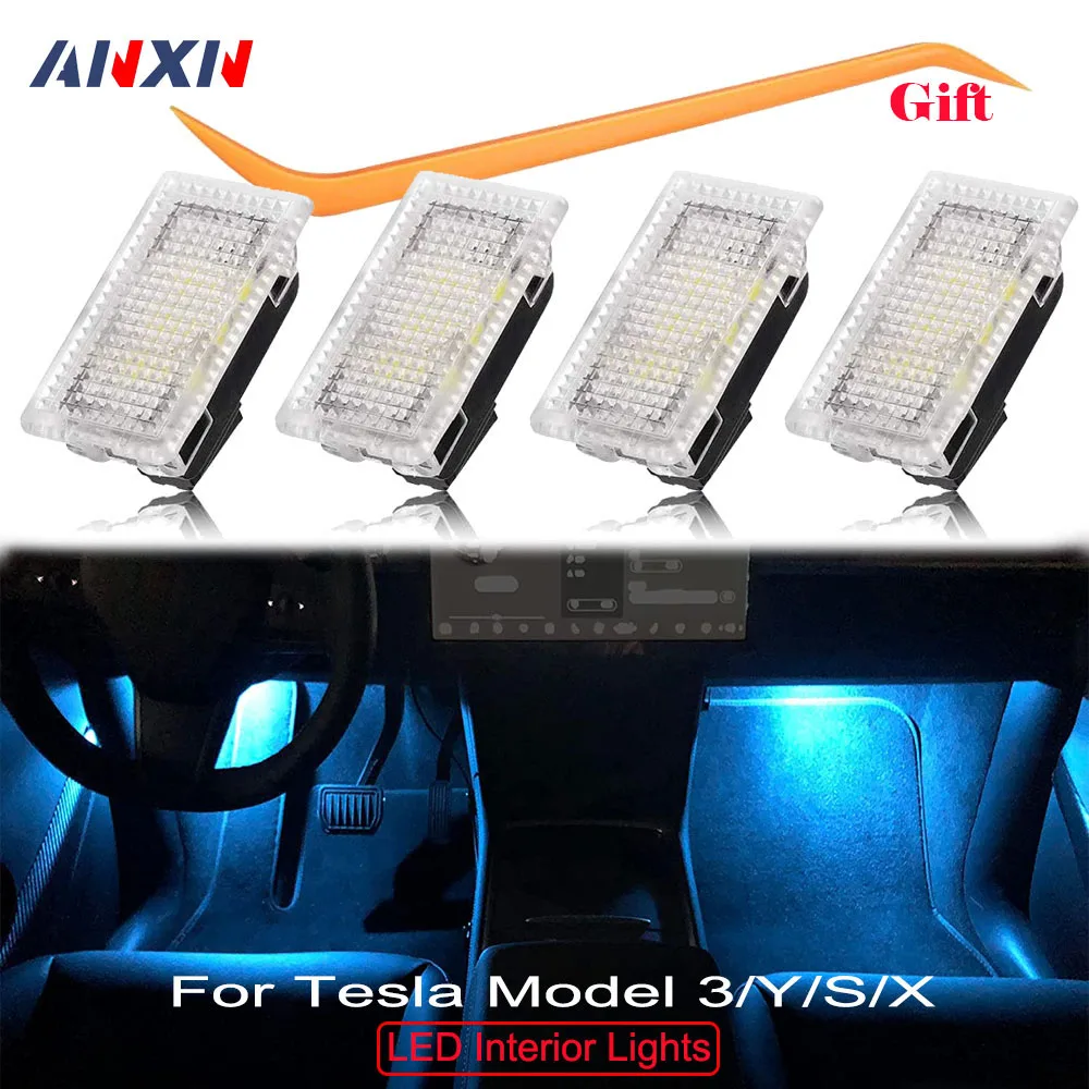 Ультра-яркие Внутренние светодиодные лампы для Tesla Model 3 Y S X комплект аксессуаров