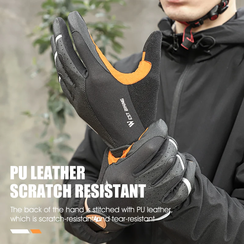 WEST BIKING Cycling Bicycle Gloves Men Women Touch Screen MTB Road Bike Gloves Shockproof Breathable Motorcycle Sports