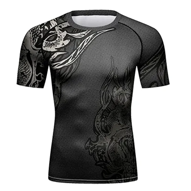 MMA jiu jitsu rashguard T-shirt grappling venum mma camiseta