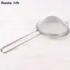 New Kitchen 7/8/10/12/14/16/18/20/22cm Optional Kitchen Stainless Steel Flour Tea Strainer Mesh Colander Sieve Filter Sifter 4