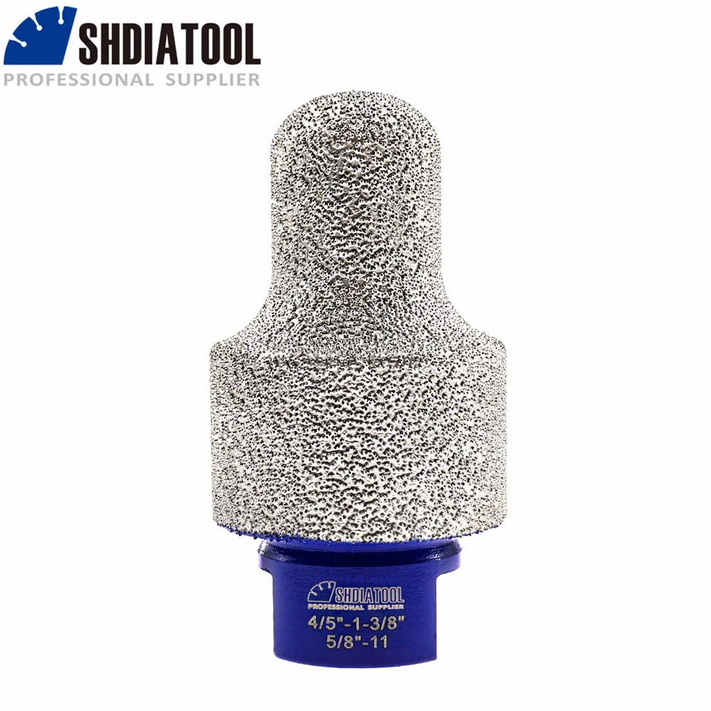 

SHDIATOOL Vacuum Brazed Diamond Finger Bit 5/8"11 Bevel Existing Hole Porcelain Ceramic Marble Granite Enlarge Shape