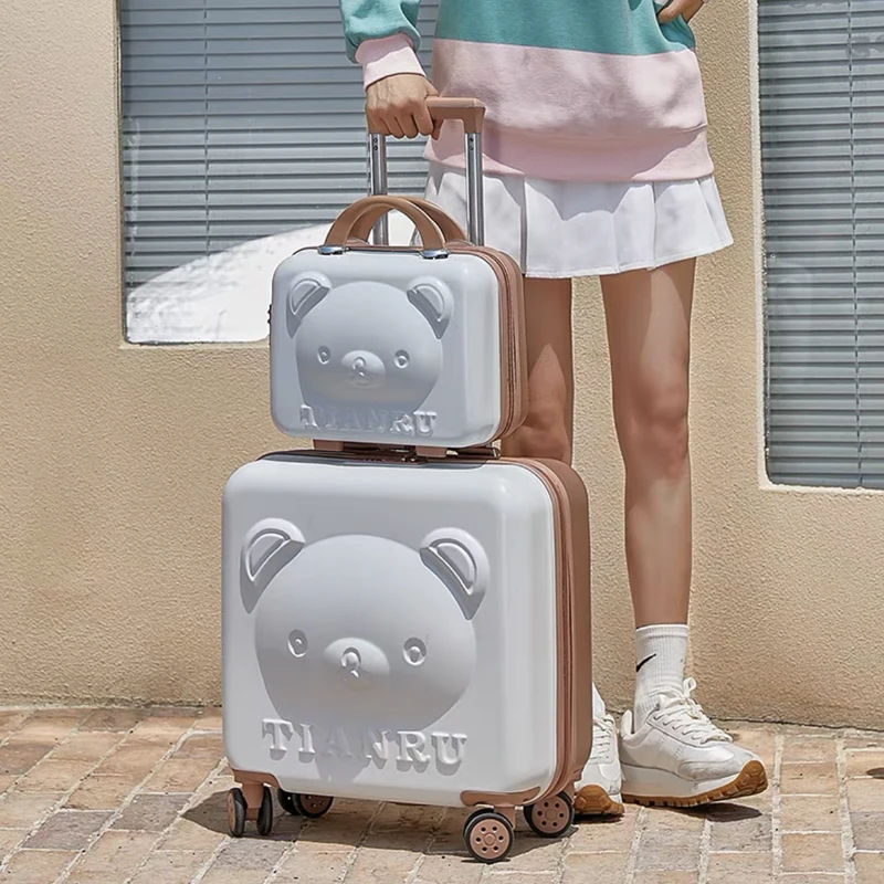 Kids Trolley Suitcase 20 inch Kids cartoon suitcase with handbag Travel luggage boys fashion rolling luggage
