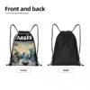 O-Oasis Rock Band Drawstring Bags Sports Backpack Gym Sackpack String Bag for Cycling 5