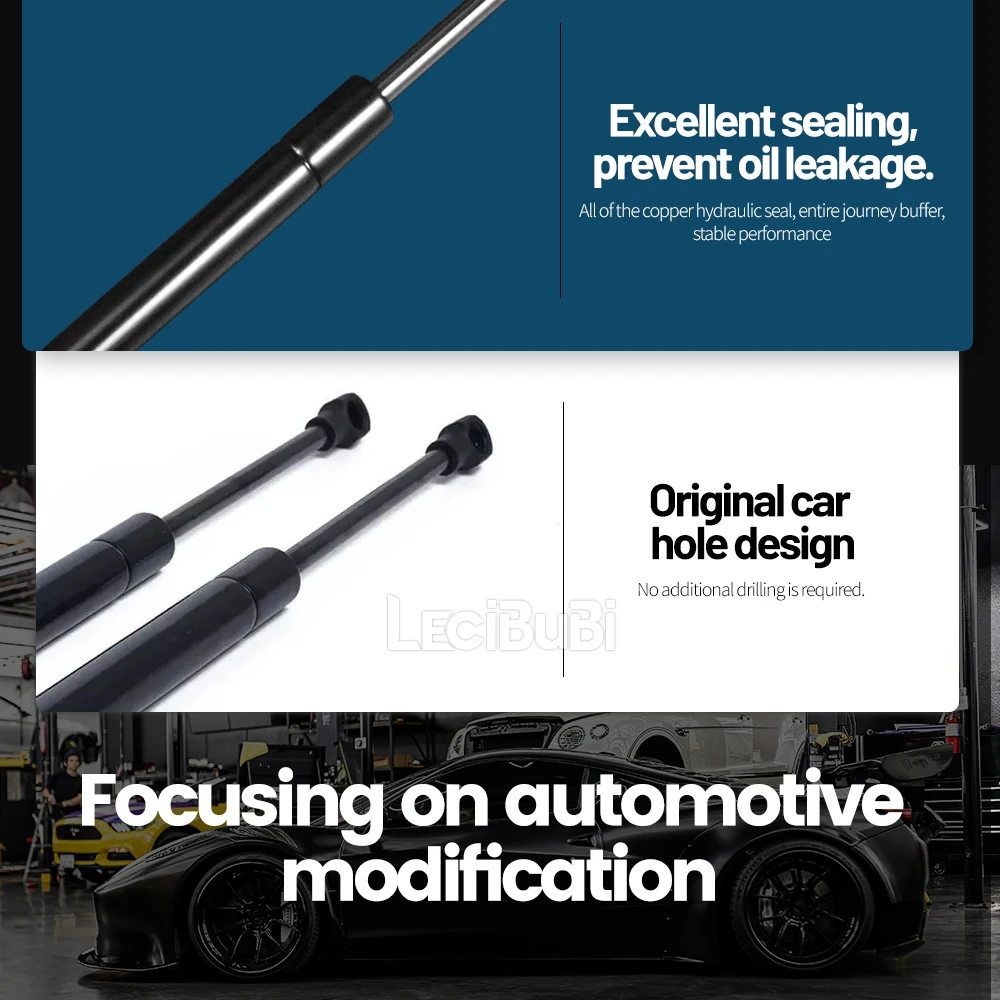 For Renault Dacia Duster 2011-2016 2pcs Rear Trunk Tailgate Strut Boot Lift Support Bars Gas Spring Dampers Rod 904520004R 3