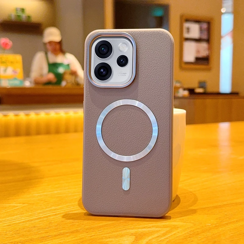 Solid Color Magnetic Ring Shockproof & Fingerprint-Resistant Phone Case