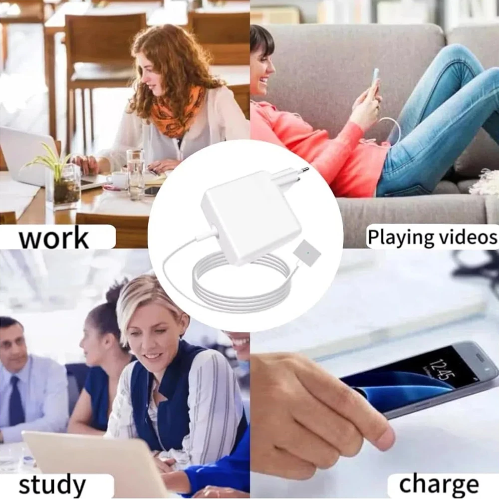 AC 85W / 60W / 45W T-tip Connector Laptop Charger Compatible with MacBook Air 11 inch and 13 inch