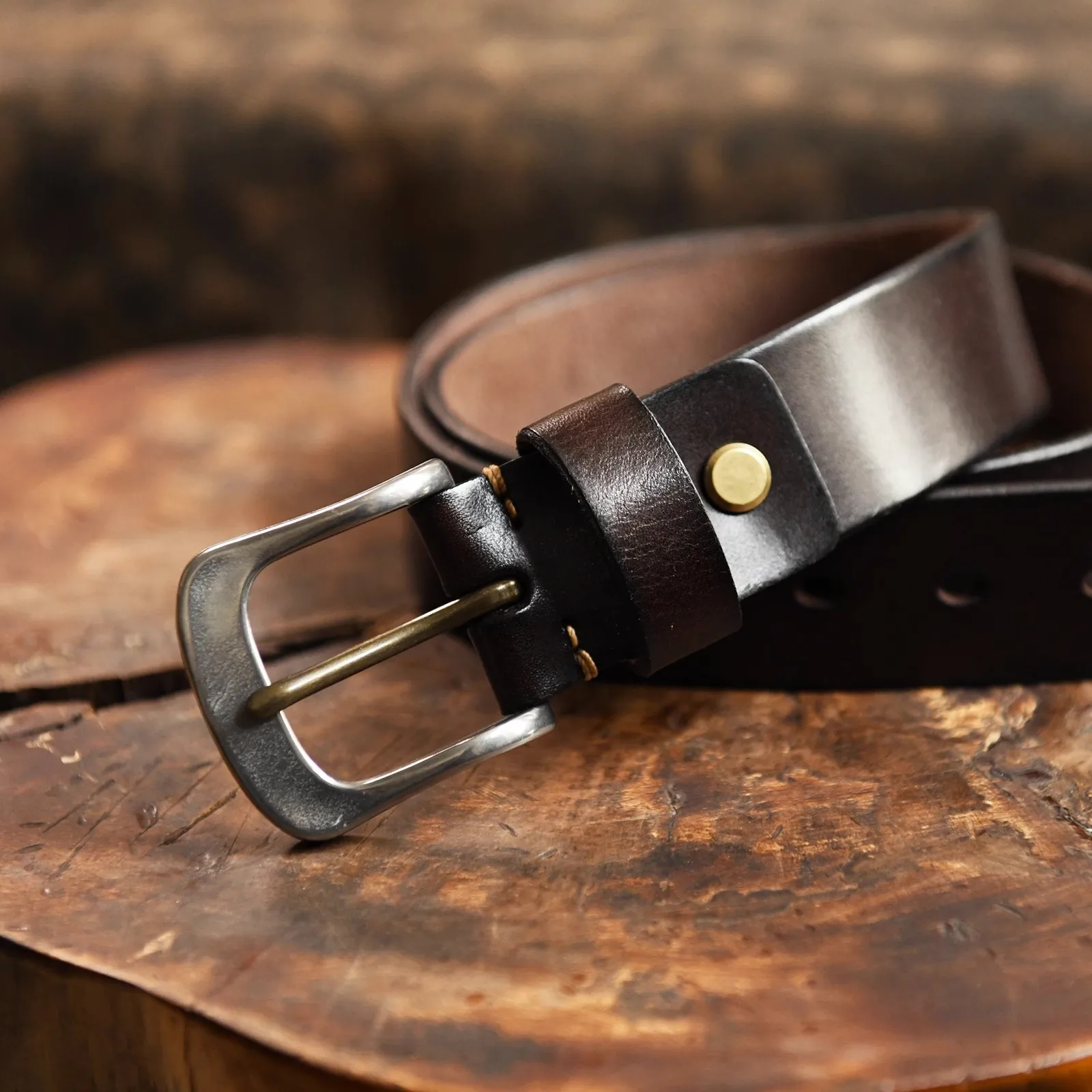 SYQOIU Belt Genuine Leather Belt Fashion Men Luxury Designer  Belts Men Copper Buckle Cowskin Strap Male Belt for Jeans Cowboy (Belt  Length : 120CM, Color : Coffee) : Clothing, Shoes & Jewelry