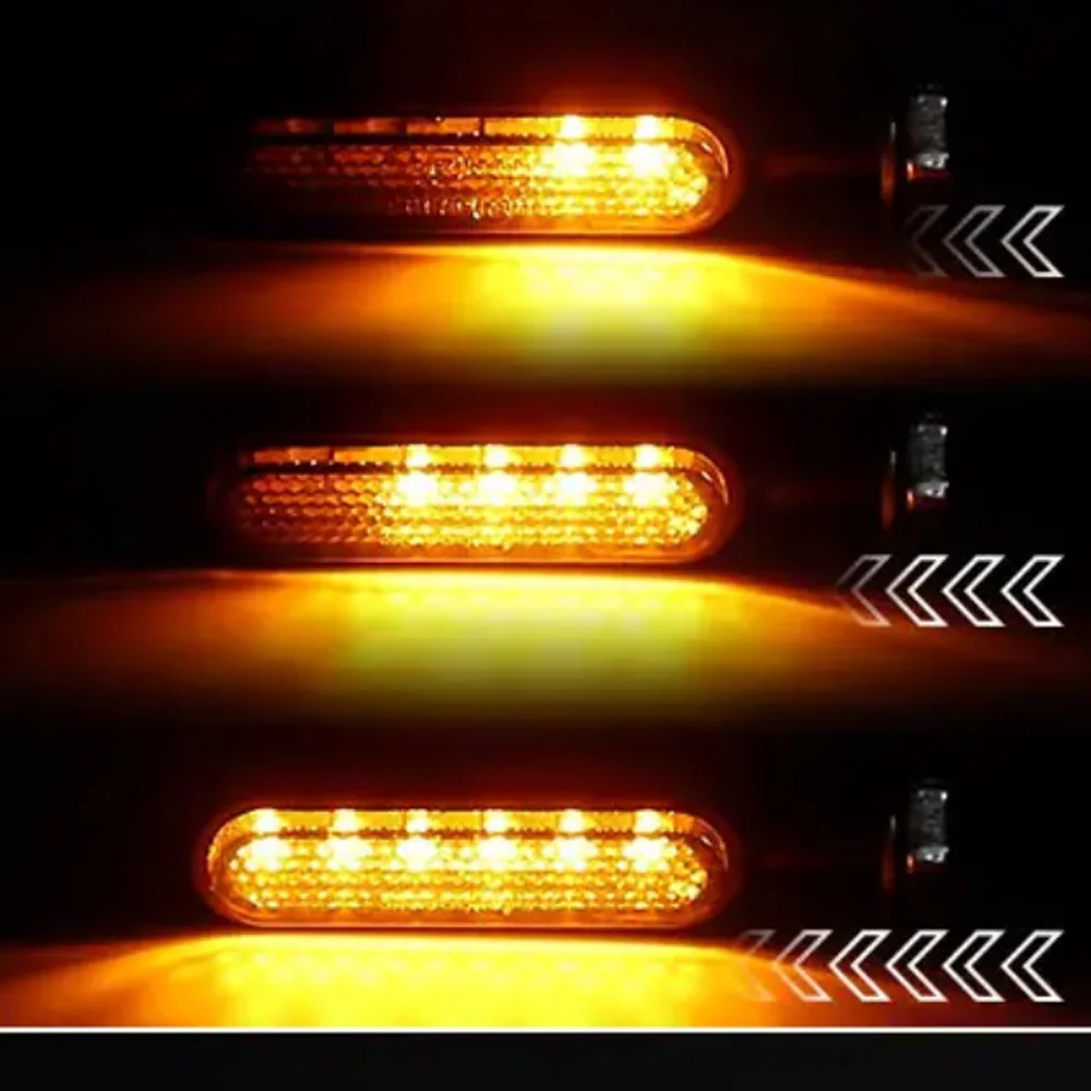 Aluminium Motorcylce LED Turn Signal Lights Amber Flowing Turn signal lamp DRL c