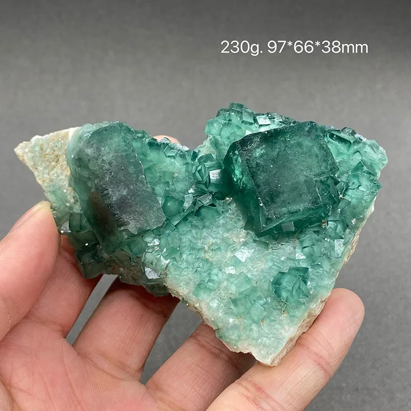 100% Natural green fluorite Mineral specimen cluster Stones and crystals Healing crystal Free shipping
