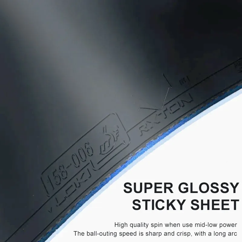 LOKI RXTON 5 PRO 라켓용 탁구 고무 끈적임 및 여드름-ITTF 승인 탁구 고무(고밀도 스폰지 포함)