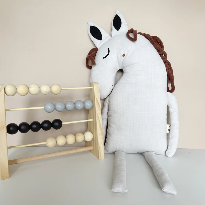 INS Nordic Linen Forest Animal Plush Lion Horse Pillow Stuffed Toy Nursery Decor for Children’s Room Kids Comfort Photo Props 6 INS Nordic Linen Forest Animal Plush Lion Horse Pillow Stuffed Toy Nursery Decor for Children’s Room Kids Comfort Photo Props 6