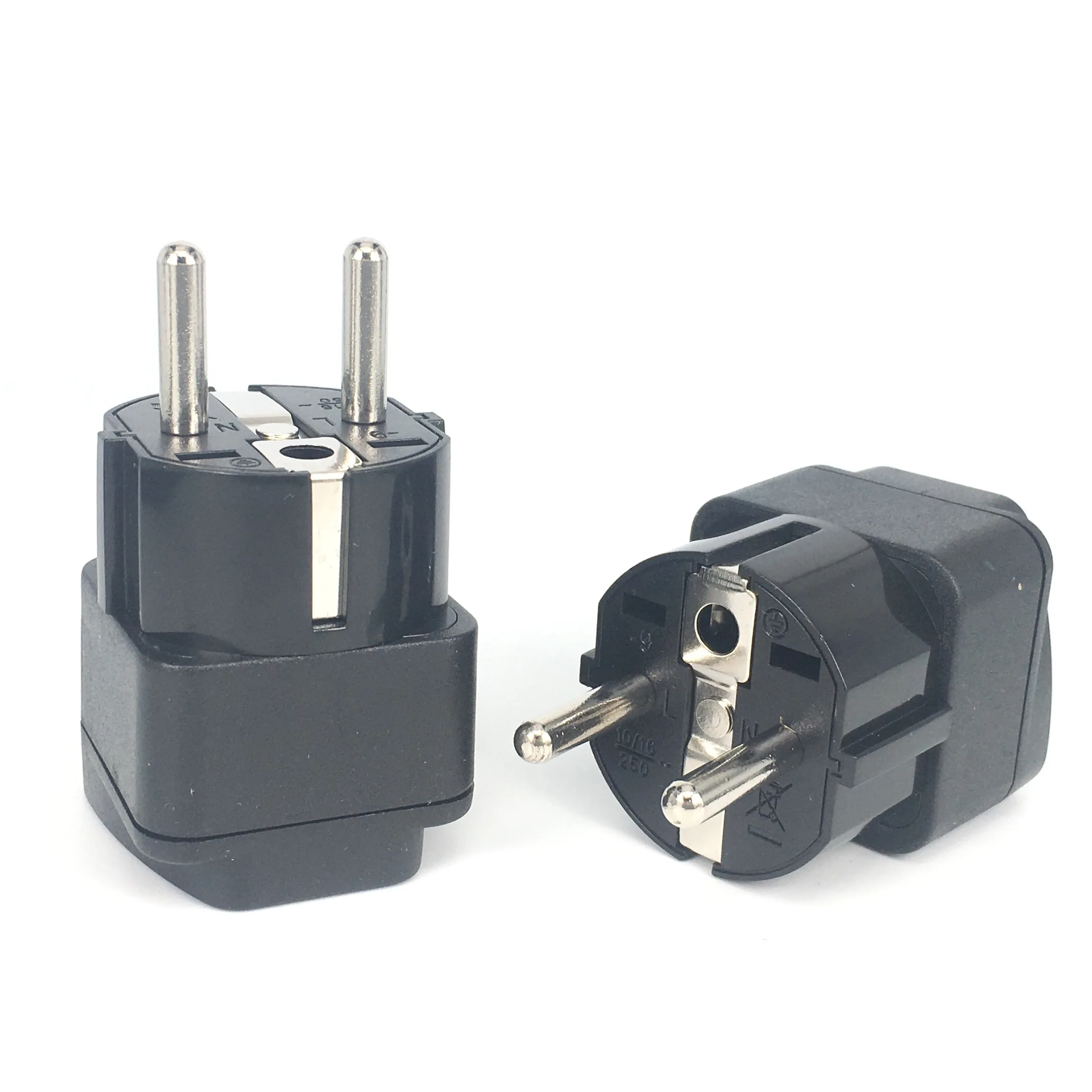 6-Pack European To US Plug Adapter - Mini White Type A Travel Outlet Converters For Europe