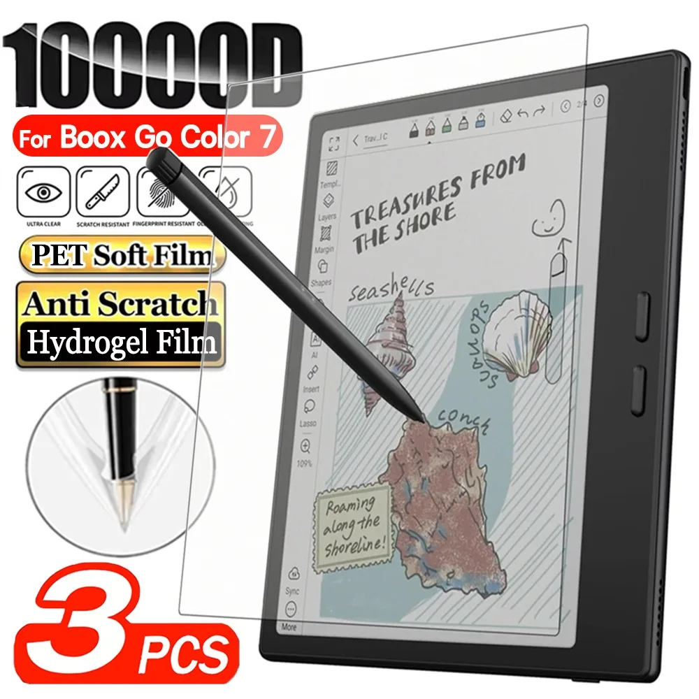 Soft PET Hydrogel Anti-Glare & Anti-Scratch Screen Protector Films (3-Pack)