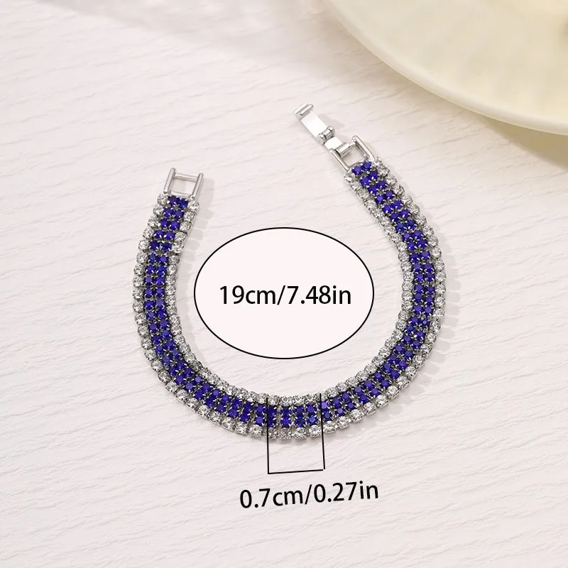 Classic All-match Zircon Beaded Bracelet for Women Trendy Luxury Niche Design Hand Bracelets Party Jewelry Gifts