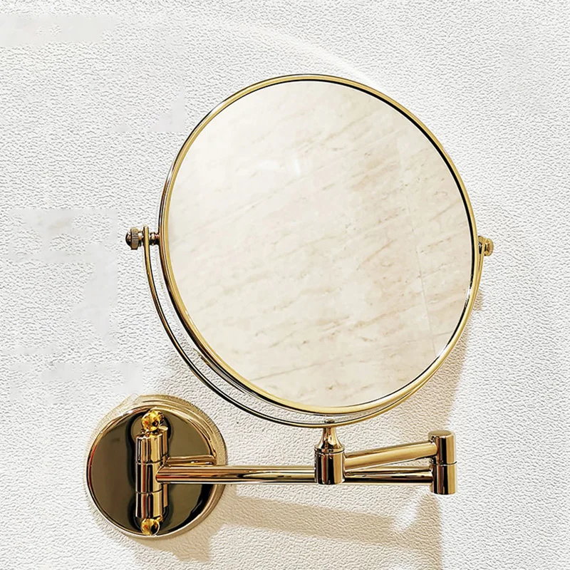 

Modern Fogless Mirror Bathroom Wall Mounted Makeup Mirror Mounted Anti Fog Vanity Round Espelho De Banheiro Household Items