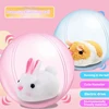 2024 New Children's Electric Rolling Rabbit Hamster Rotating Fun and Cute Slippery Cat Plush Toy Pet Interactive Toy Pet Gift 1