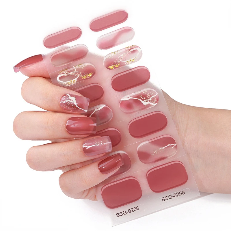 

Gel Nail Enhancement Sticker UV Phototherapy Nail Oil Film Korean Semi Cure Nail Stick DIY Manicure Patch Art Decorations