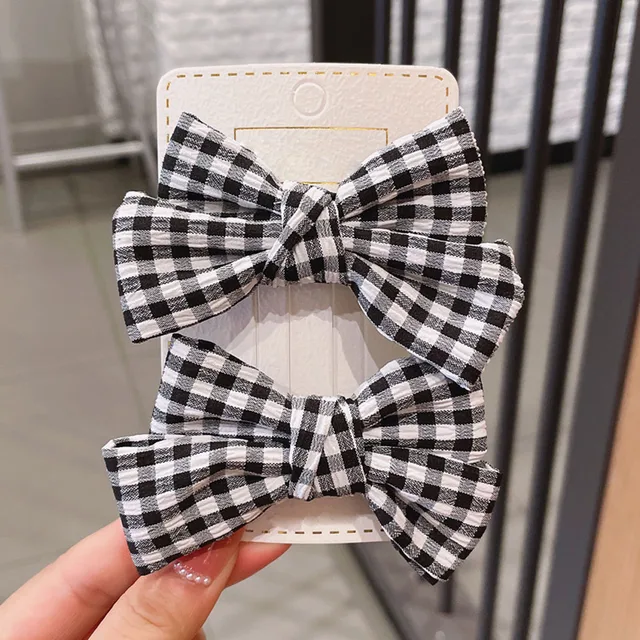2022 New Bow Headgear Cute Sweet Little Girl Hair Accessories Summer Girls Net Red Clips Baby Hairpins Children Hair Clips Gifts C2