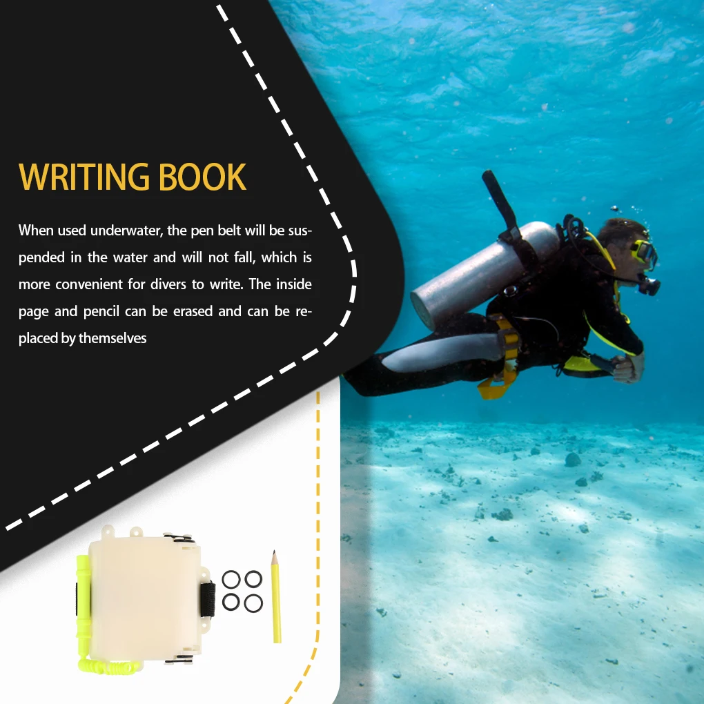 Luminous Underwater Scuba Notebook Diving Wrist Multifunctional Writing Slate Write Board