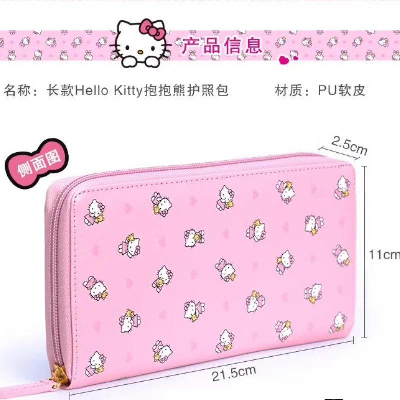 

hello kitty travel passport bag document bag cinnamoroll my melody wallet ticket passport holder document storage for women