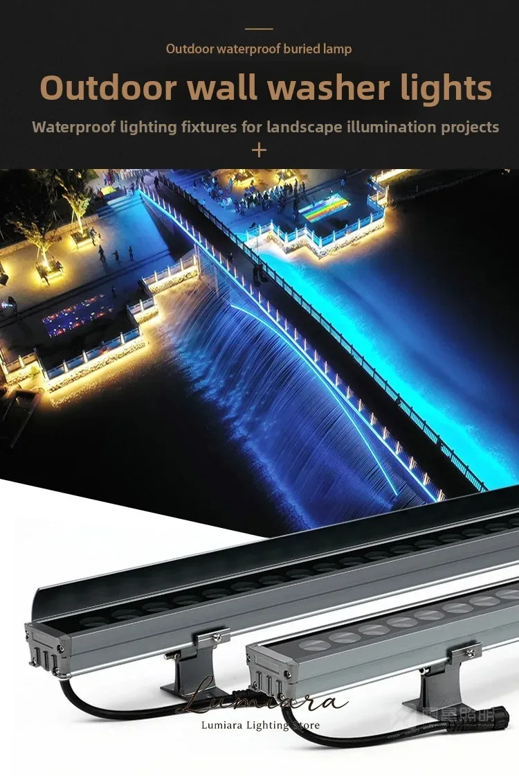 36W LED 월워셔 클래식 DMX LED 월워셔 조명 램프 야외 IP65 DMX512 LED 투광등