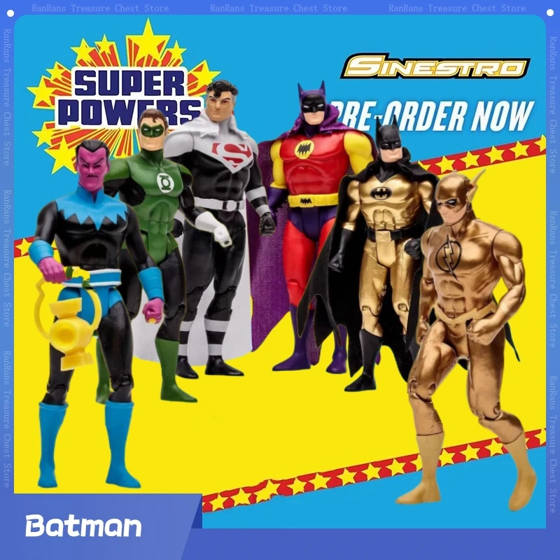 Mcfarlane Dc Toys Super Power Lord Superman Green Lantern Blue Lantern Set Batman 5 Pollici Model Collection Action Figurine