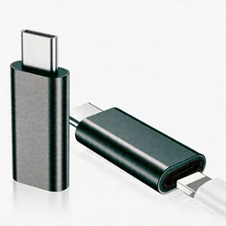 Dual - Pack Lightning to USB - C Adapter for Fast Charging and Data Sync (Grey)