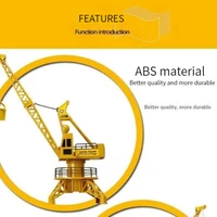 RC Truck Children's Electric Remote Control Tower Crane Model Engineering Vehicle Simulation Crane Toys for Boys Birthday Gift 2