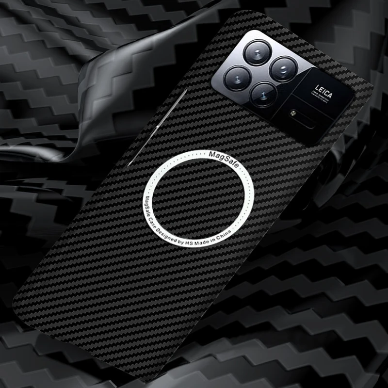 Magnetic Case For Xiaomi Mix Fold 3 Case Matte Hard PC Carbon Fiber Magsafe Wireless Charge Phone Cover For Mi Fold3 Bumper