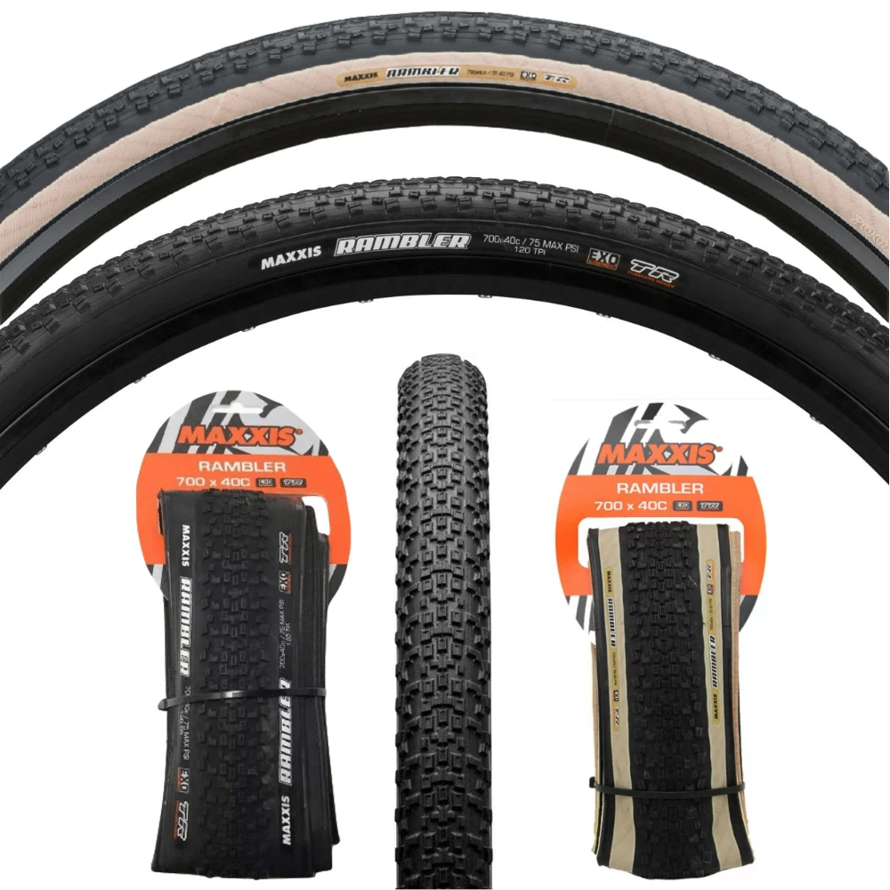 Шина для дорожного велосипеда Maxxis Rambler EXO 700x4 0C/45C/50C | Спорт и развлечения