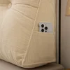 Home Bedroom Triangle Bedside Filling Cushion Removable Washable Sofa Bed Back Support Tatami Pillow Lumbar Backrest 100/200cm 2