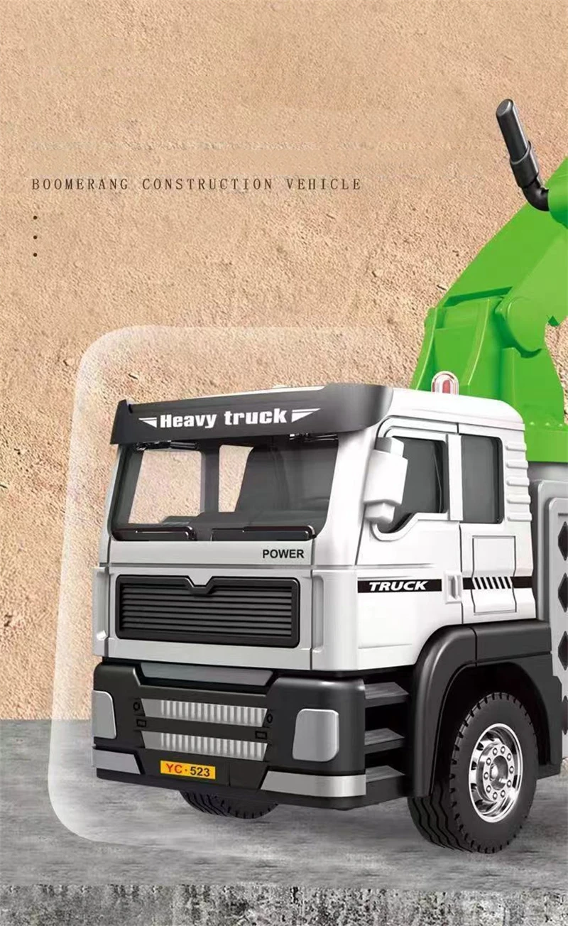 1:50 Legierung Modell Lkw Engineering Fahrzeug Mischwagen Öl Tank Lkw Betonpumpe Lkw Spielzeug Für Kinder Geschenke – Detail 3