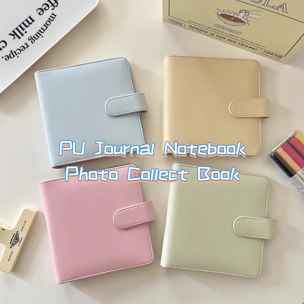 Sharkbang Makronen A7 Platz PU Bindemittel Tagebuch Notebook Zeitschriften Agenda Planer DIY Idol Kpop Sammeln Buch Geschenk Set Schreibwaren
