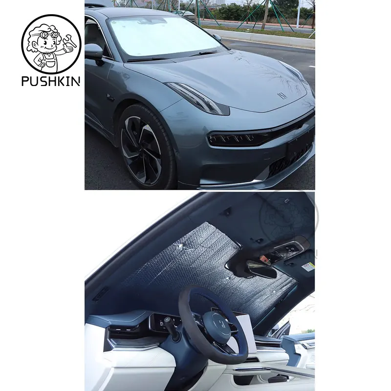 For ZEEKR 001 Front Rear Windshield Sun Shade Window Sun Visor Sunscreen UV Heat Insulation Curtain Accessories