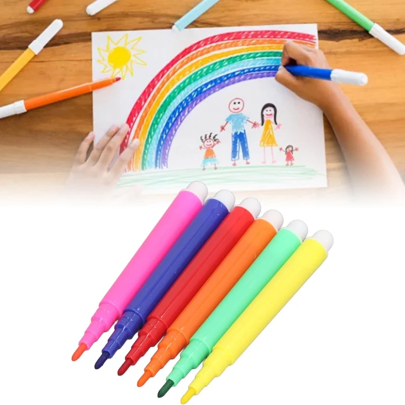50 Pack Felt Tip Pen Easter Eggs Painting Pens Mini Erasable Watercolor Pen for DIY Design Easter Decoration Children's Drawing watercolor pen set