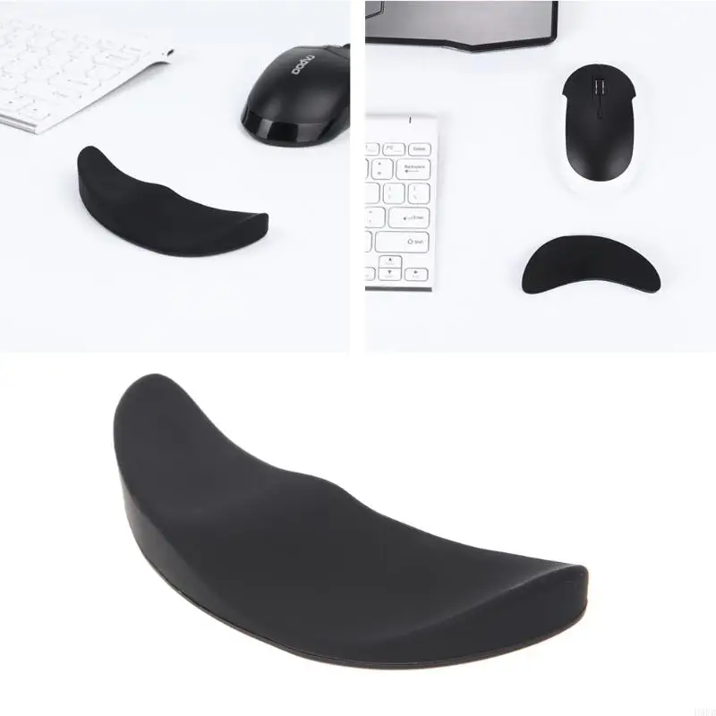 H9EB Wavy Mouse Pad Wrist Rest Support For Computer Laptop Mice for Palm Support
