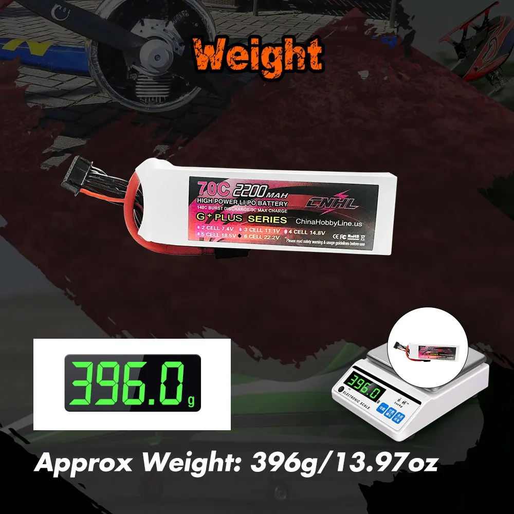 2pcs CNHL 6S Lipo Battery 2200mAh 22.2V 70C With XT60 Plug For RC Airplane Quadcopter Helicopter Drone FPV Car Boat Racing Hobby 6